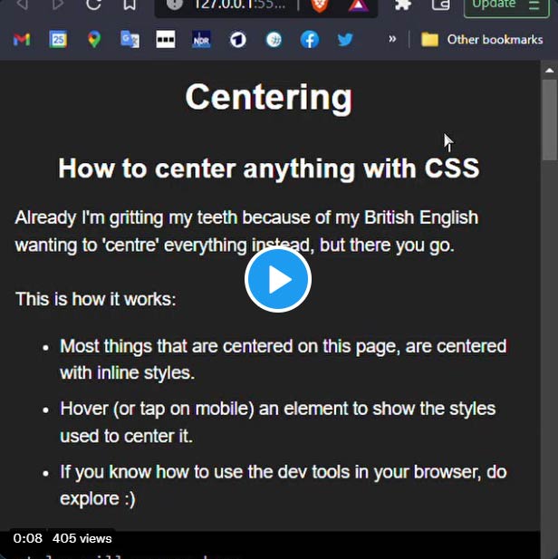 Animated underlines video thumbnail